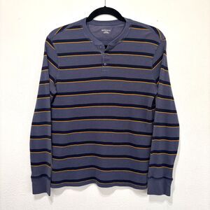 Mens Waffle Knit Henley XL